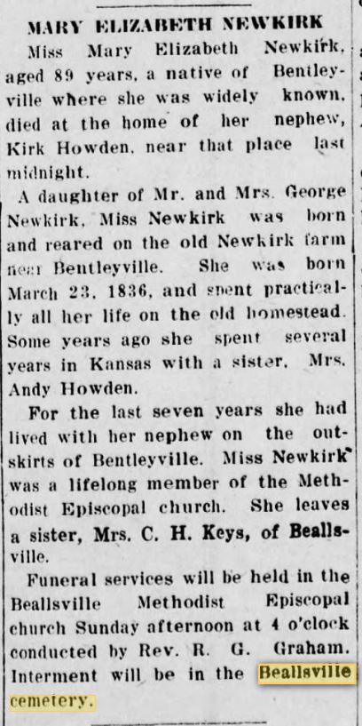 Mary Elizabeth Newkirk